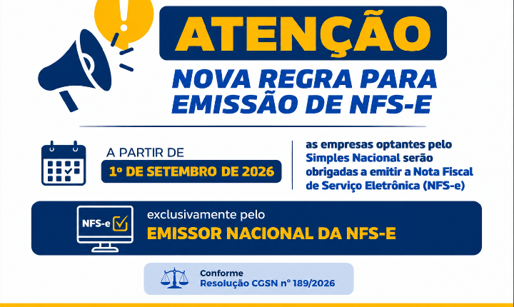 Empresas do Simples Nacional deverão emitir NFS-e exclusivamente pelo Emissor Nacional a partir de setembro