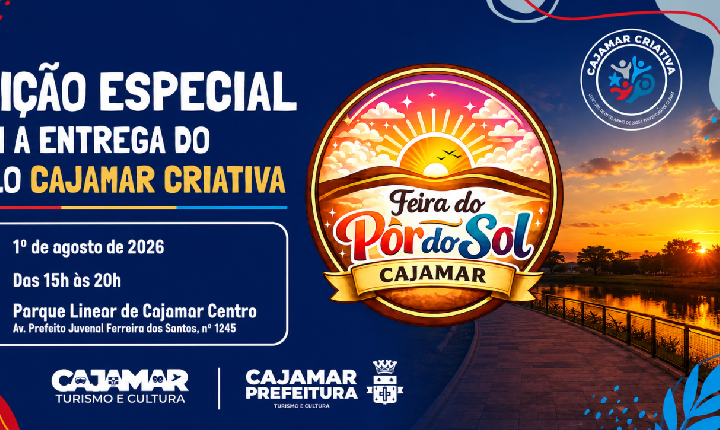Feira do Pôr do Sol retorna com edição especial e entrega do Selo Cajamar Criativa