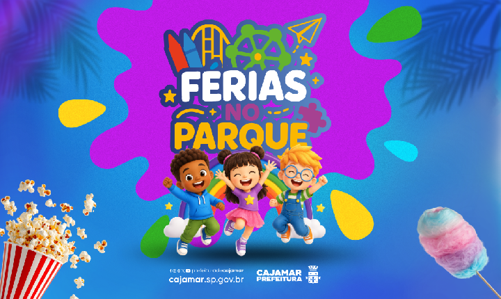 Julho de férias terá programação gratuita com brinquedos e cinema em diversos bairros de Cajamar