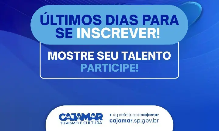 Selo Cajamar Criativa: Últimos dias para realizar as inscrições e enviar a documentação