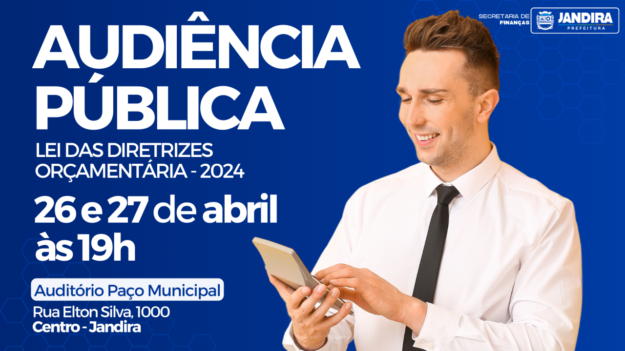 Prefeitura de Jandira anuncia audiência pública LDO – 2024