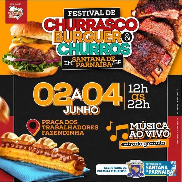 Santana de Parnaíba recebe pela primeira vez Festival de Burger, Churros e Churrasco