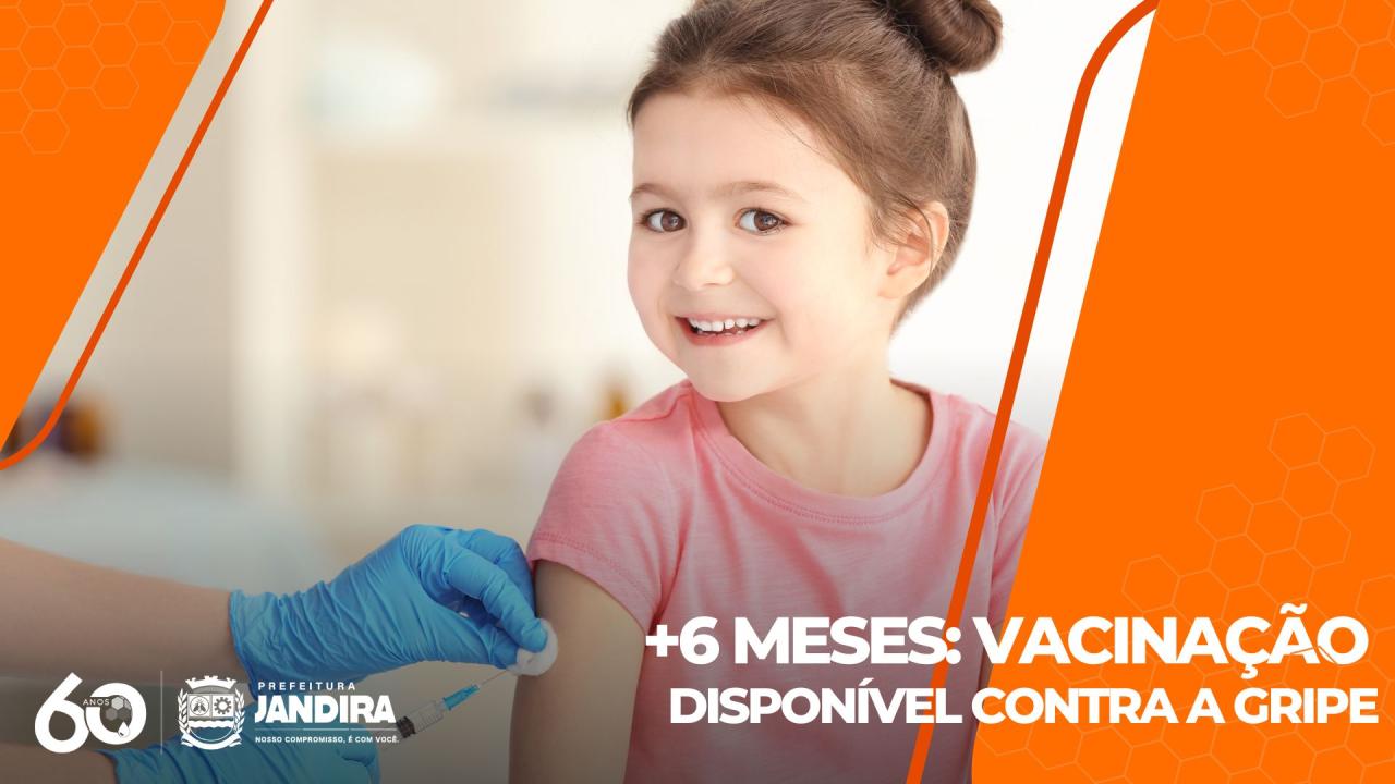 Vacinação contra a gripe é liberada para toda a população jandirense a partir de 6 meses de idade