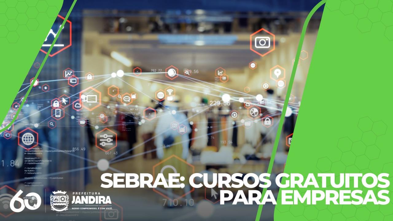Prefeitura de Jandira, em parceria com o SEBRAE, abre inscrições para cursos em diversas áreas