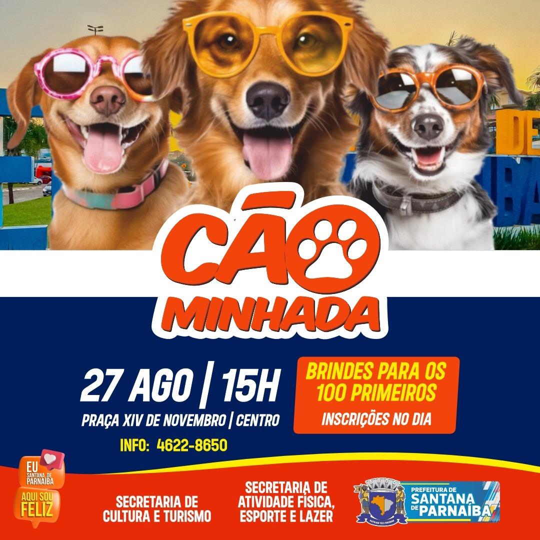 Santana de Parnaíba promove mais uma edição do projeto Cãominhada neste domingo (27/08)