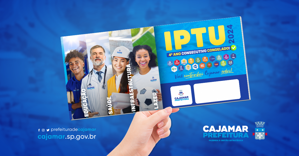 Carnês do IPTU 2024 estão sendo distribuídos pelos Correios
