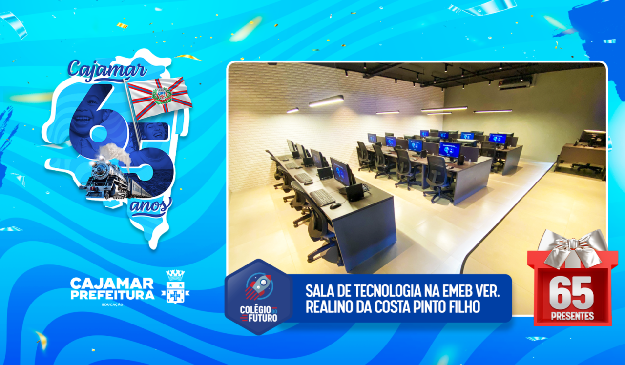 Colégio do Futuro do Guaturinho também tem uma moderna Sala de Tecnologia