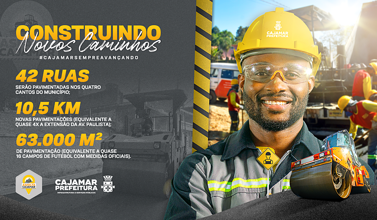 Prefeitura de Cajamar investe em infraestrutura para beneficiar a população