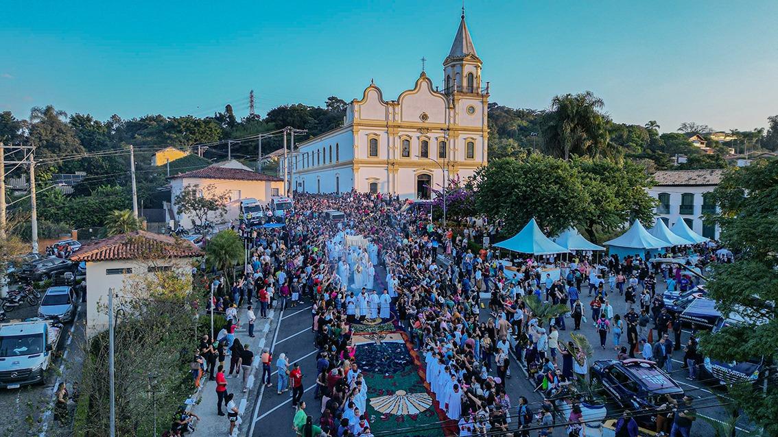 Festa de Corpus Christi terá tapete com 60 obras, feira de artesanato e programação das 6h às 17h 