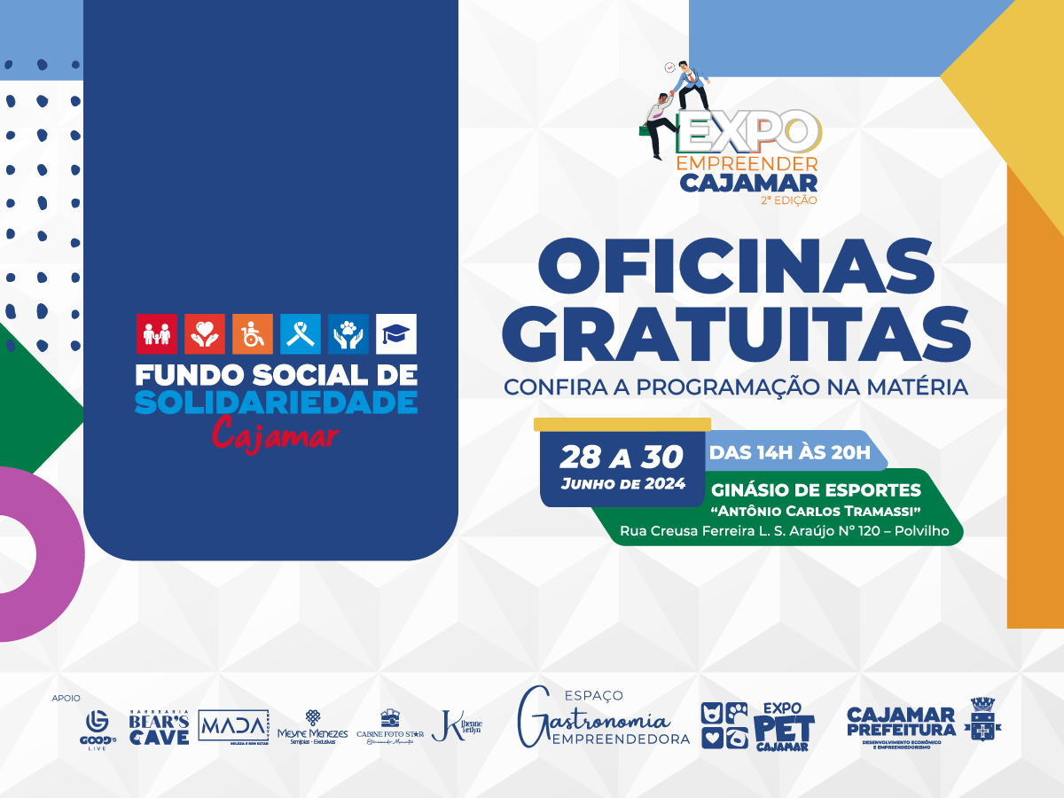 Participe das oficinas do Fundo Social na Expo Empreender Cajamar