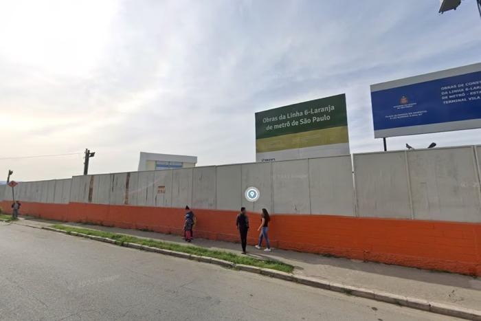 Obras em estação da Linha 6-Laranja interditará rua por quatro meses