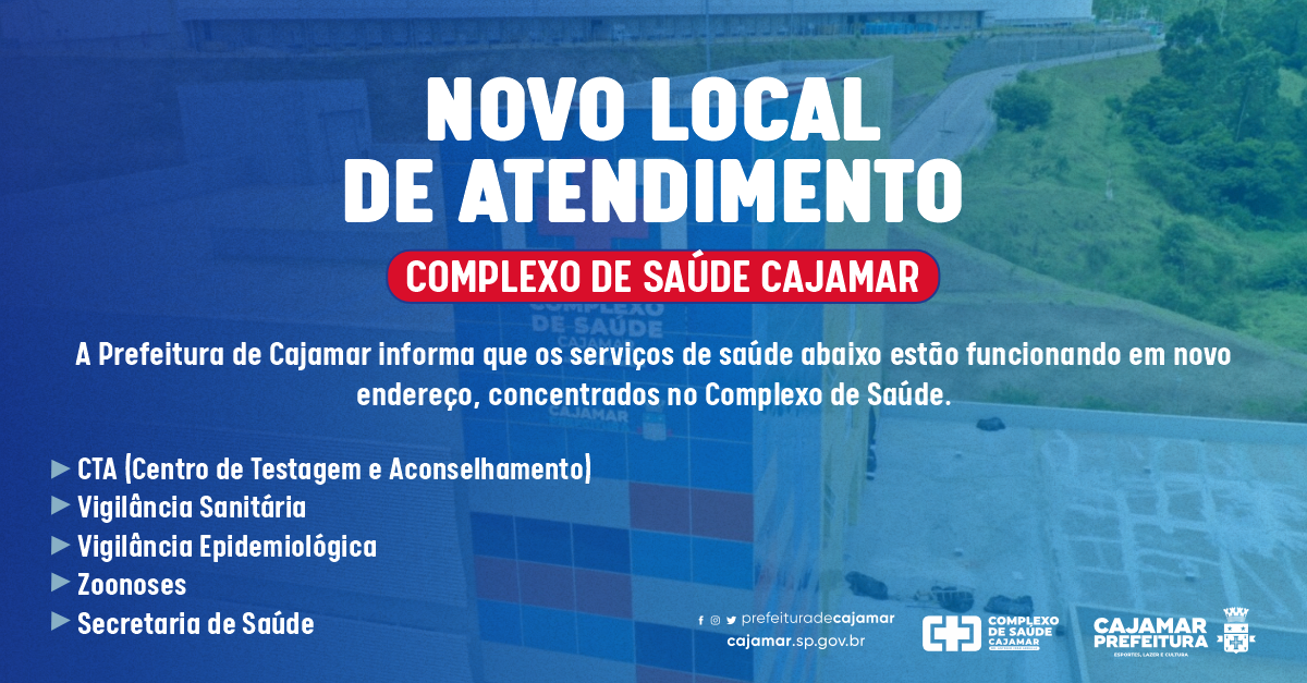 Prefeitura de Cajamar centraliza serviços de saúde no Complexo de Saúde
