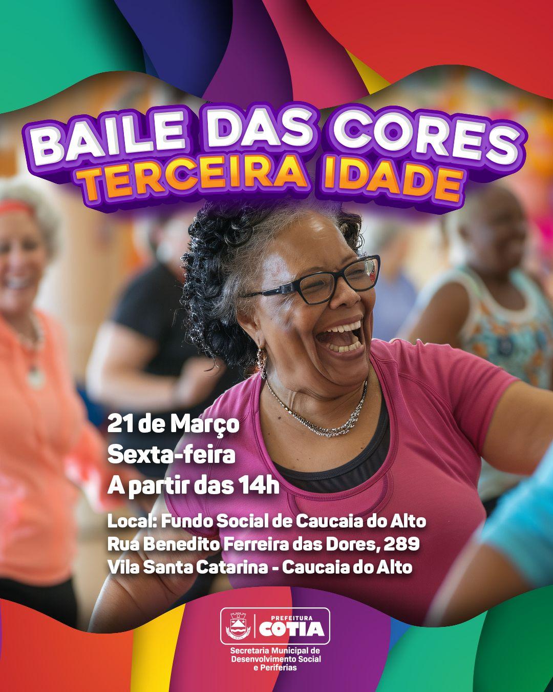 Baile das Cores vai movimentar a Melhor Idade de Caucaia na sexta, 21