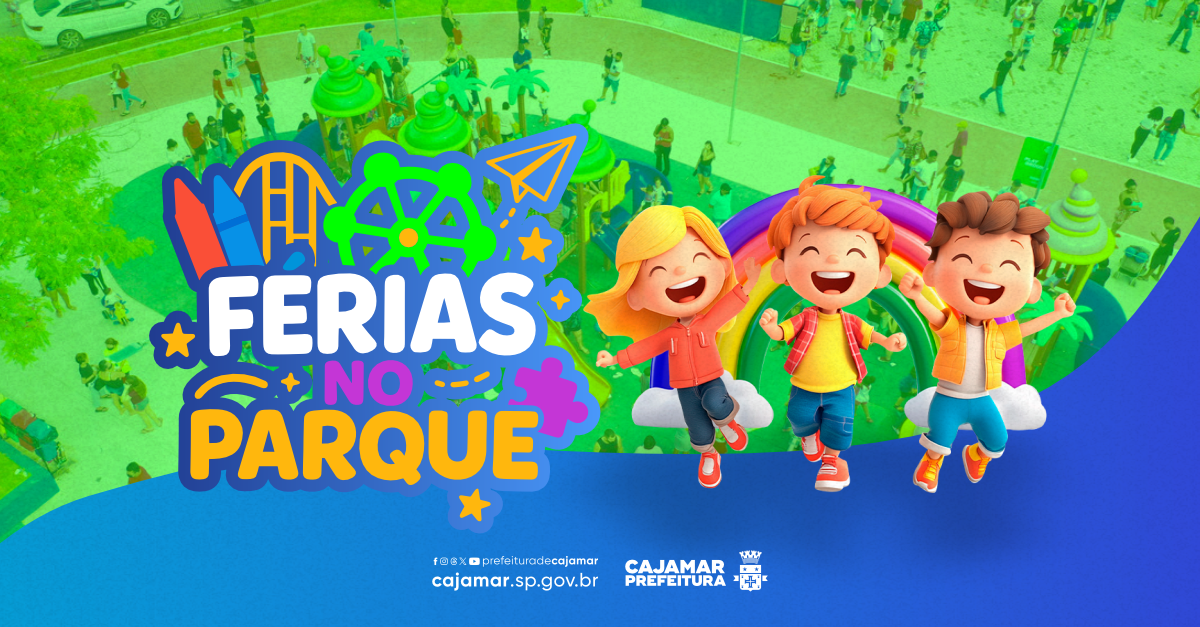 “Férias no Parque” chega a diversos bairros de Cajamar com programação especial para as crianças
