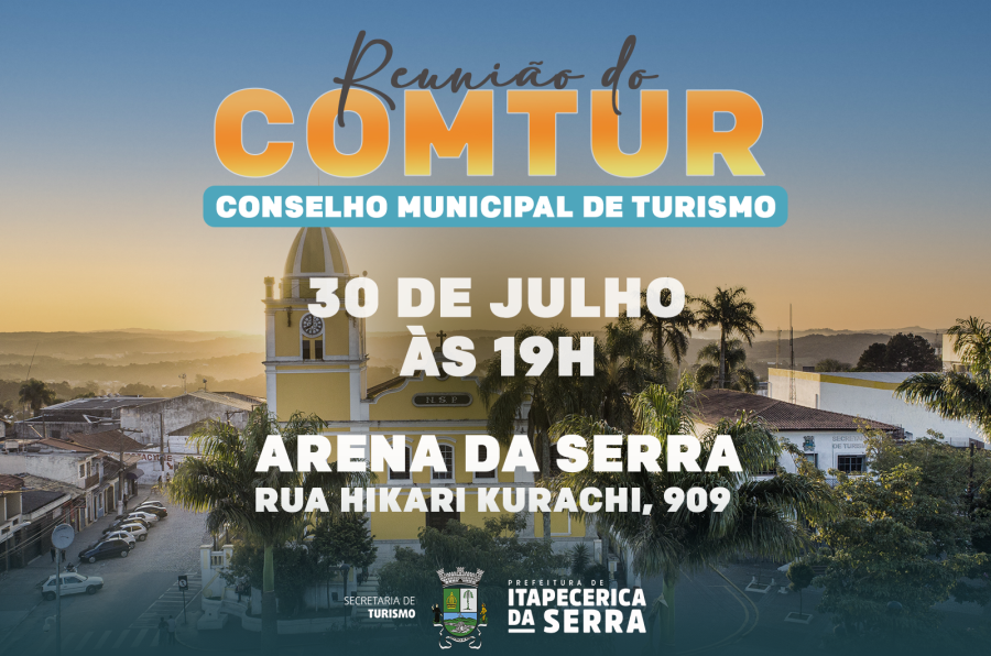 Itapecerica da Serra: COMTUR promove reunião ordinária na próxima quarta-feira (30/7)