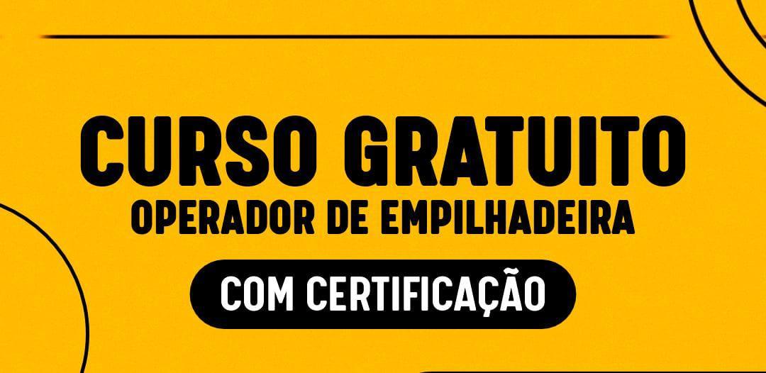 Inscrições abertas para o curso de operador de empilhadeira em Cajamar