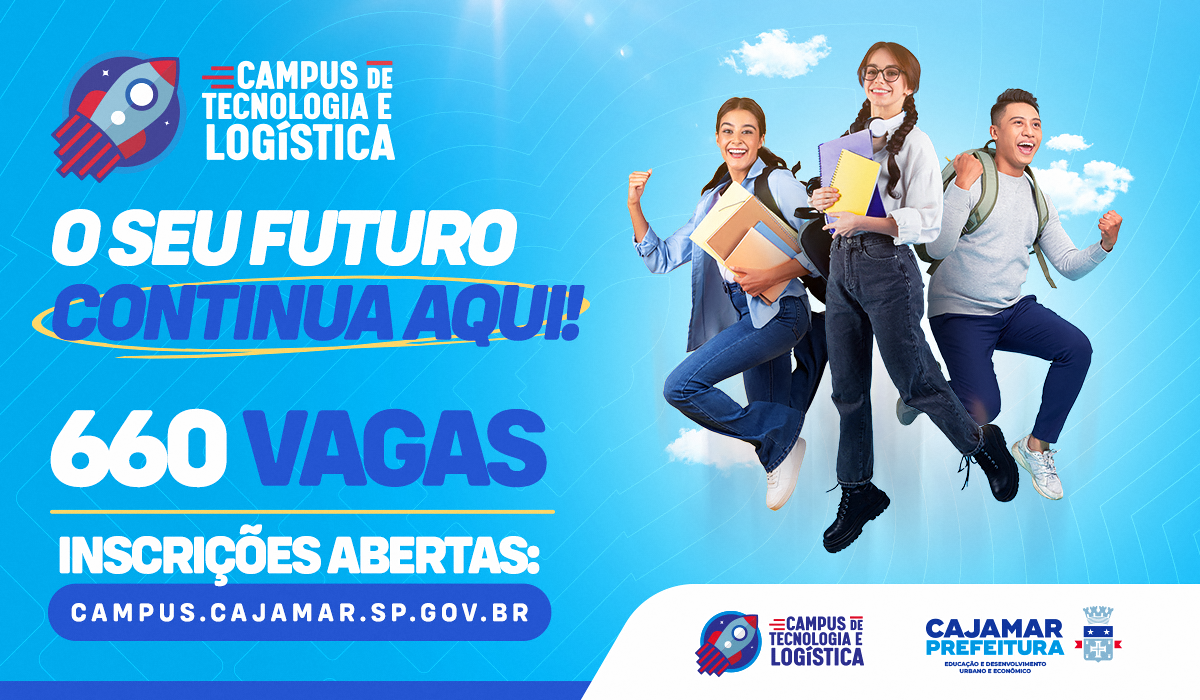 Pela primeira vez na história, Cajamar inicia inscrições em seu próprio Campus de Logística e Tecnologia
