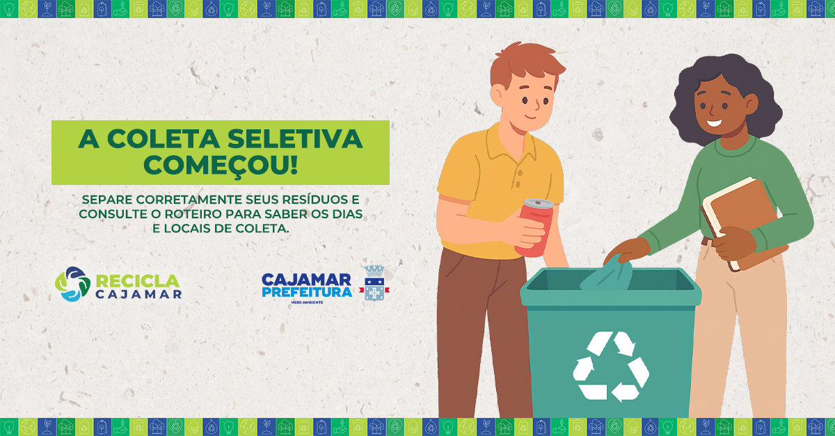 Prefeitura de Cajamar implanta programa de coleta seletiva