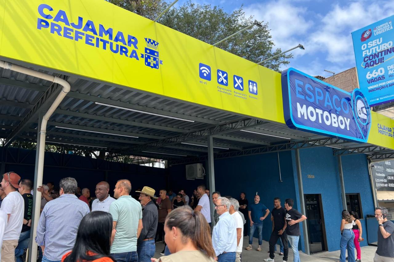 Cajamar inaugura o 1º Espaço Motoboy do município