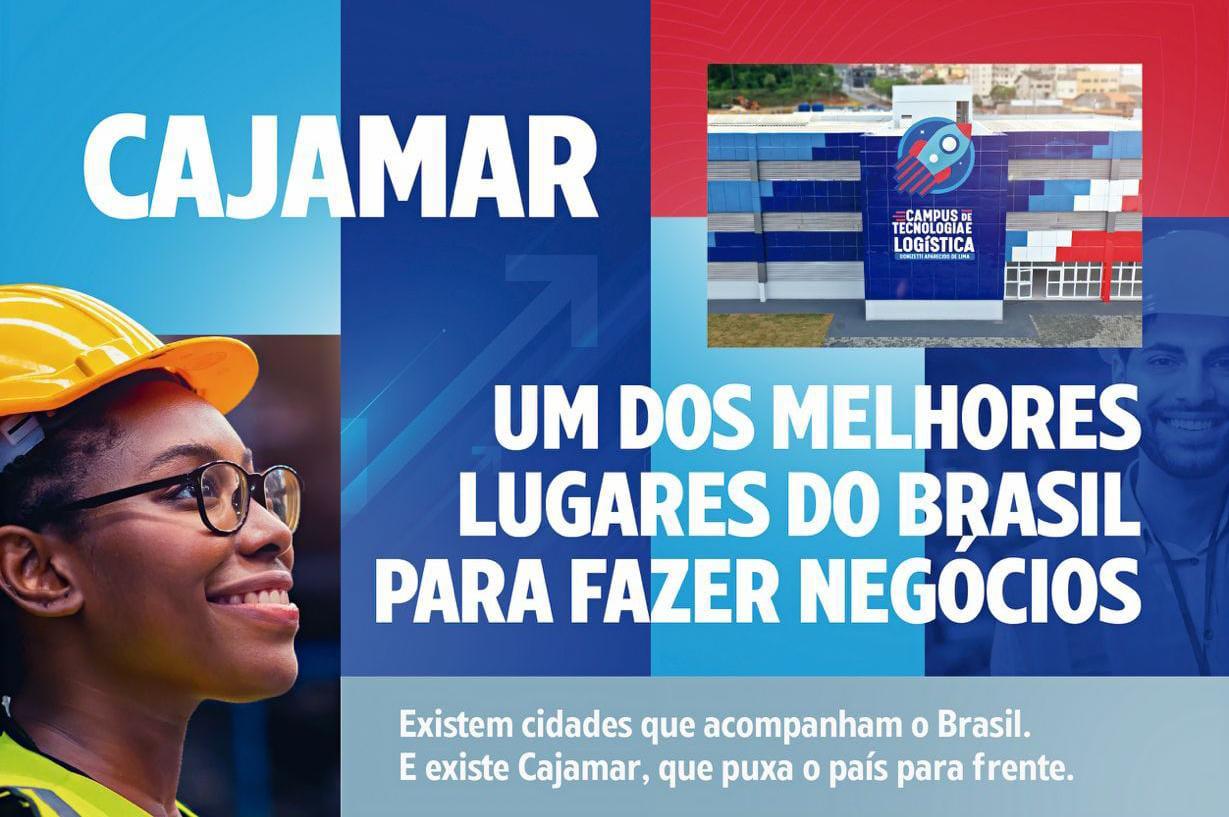 Cajamar é 1º lugar no Brasil em indicadores econômicos segundo Veja Negócios 2025