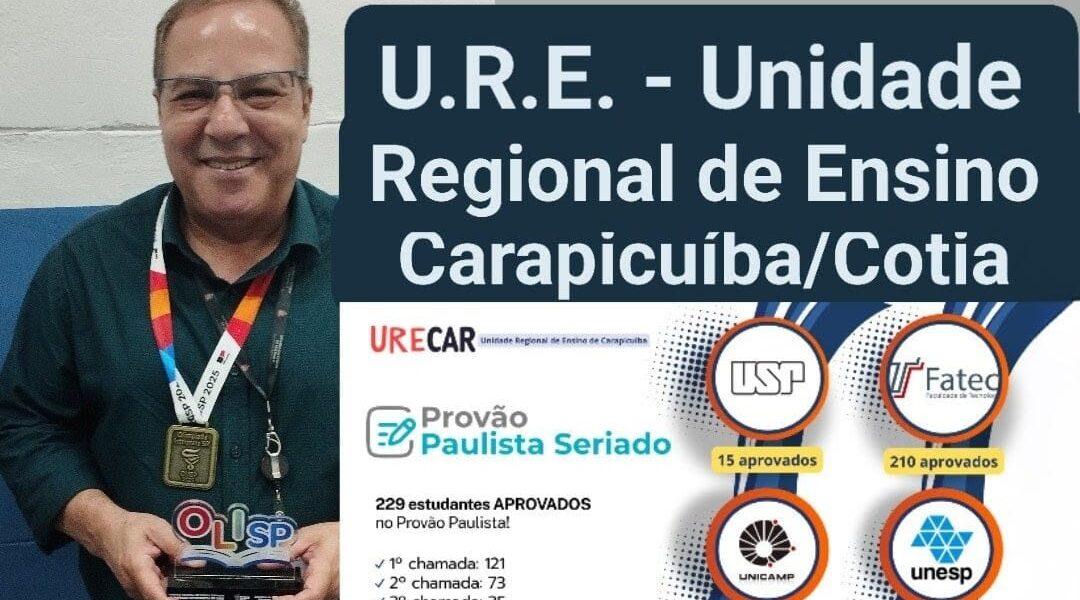 Coordenador Geral – Dirigente Regional de Ensino, Hilton Silva, satisfeito com o trabalho pedagógico da U.R.E. Carapicuíba
