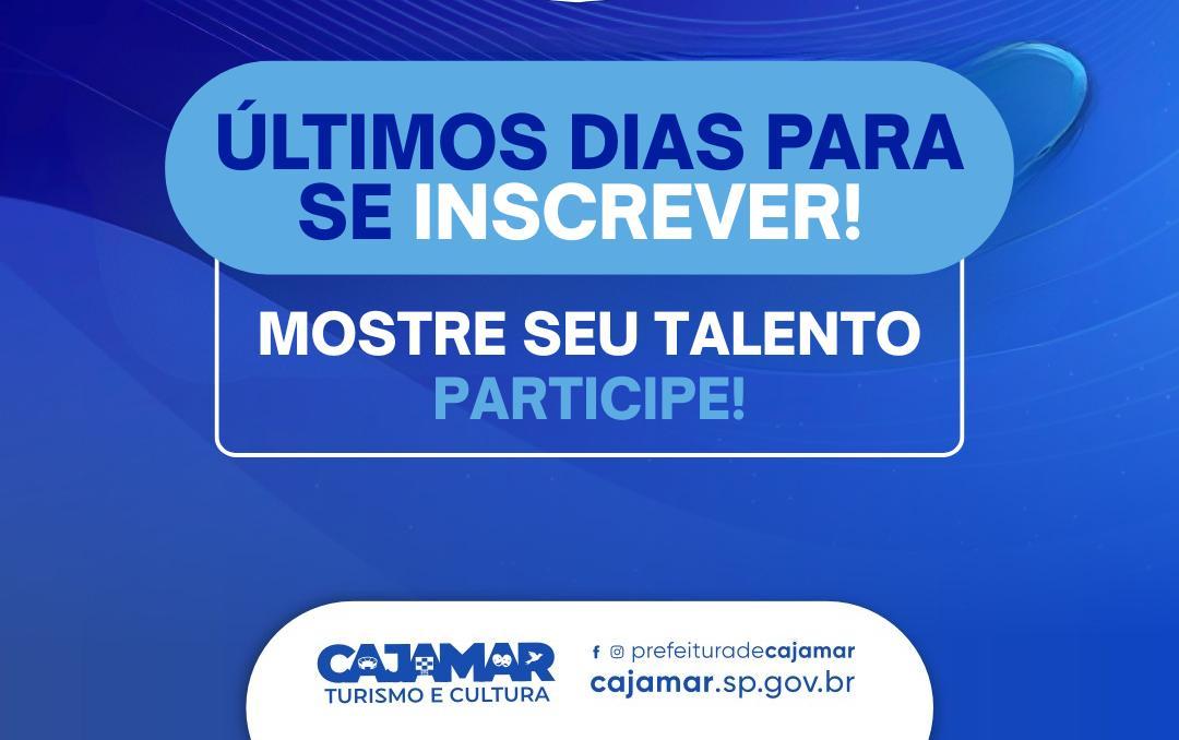 Selo Cajamar Criativa: Últimos dias para realizar as inscrições e enviar a documentação