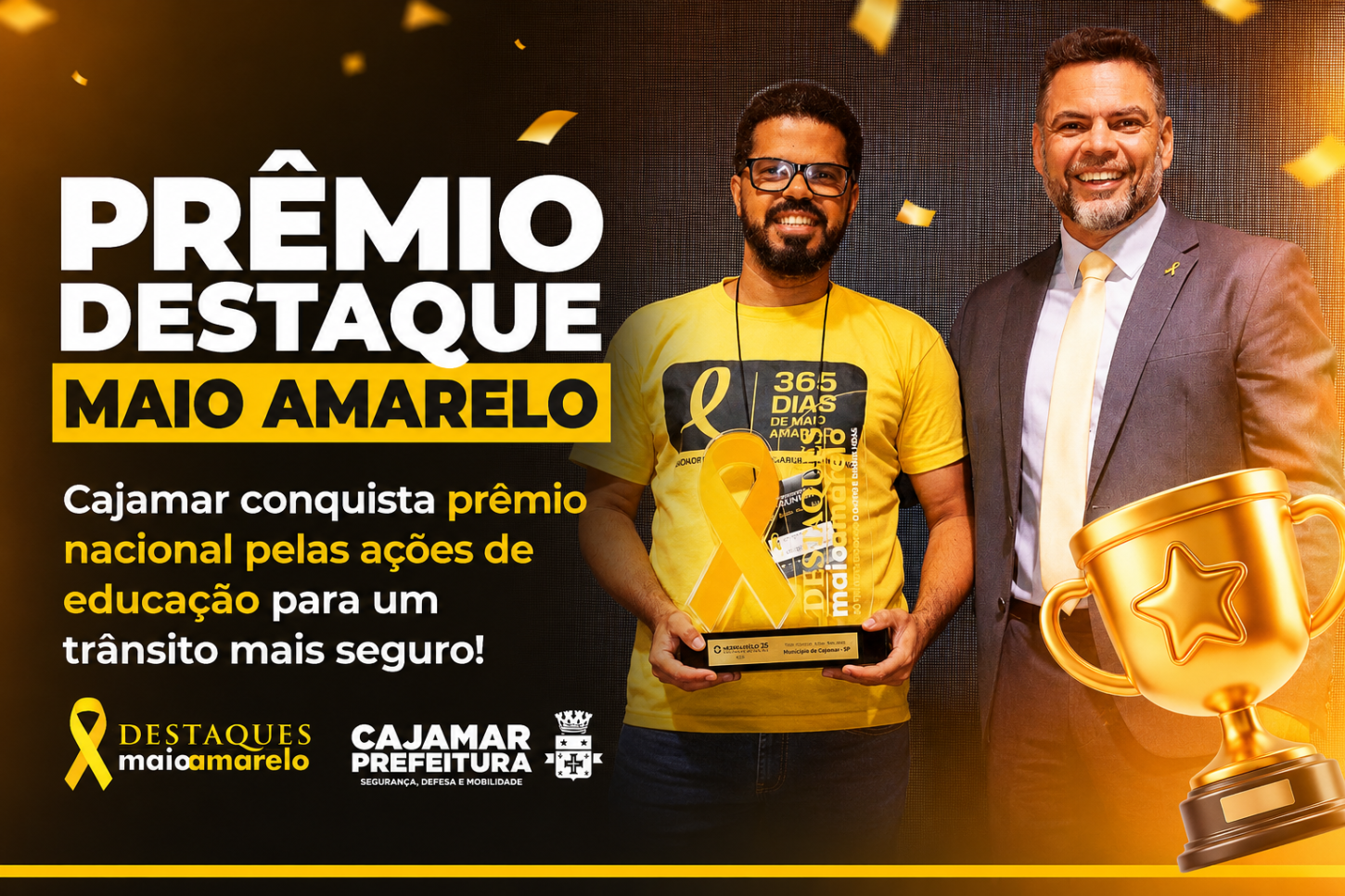 Cajamar conquista prêmio nacional pelas ações de educação para um trânsito mais seguro