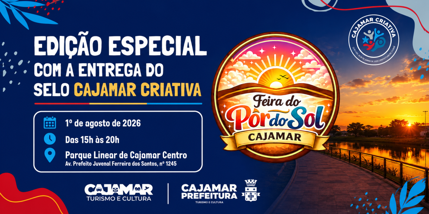 Feira do Pôr do Sol retorna com edição especial e entrega do Selo Cajamar Criativa