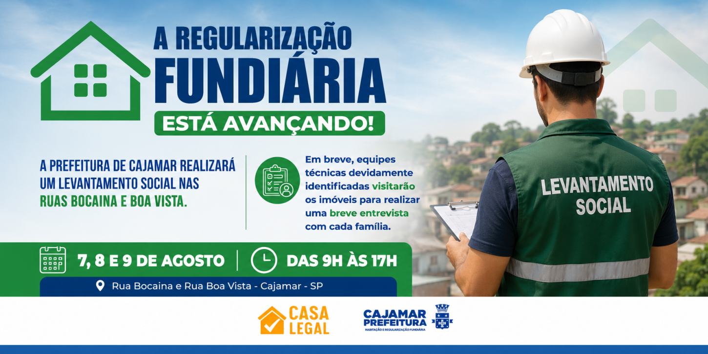 Regularização fundiária avança em Cajamar