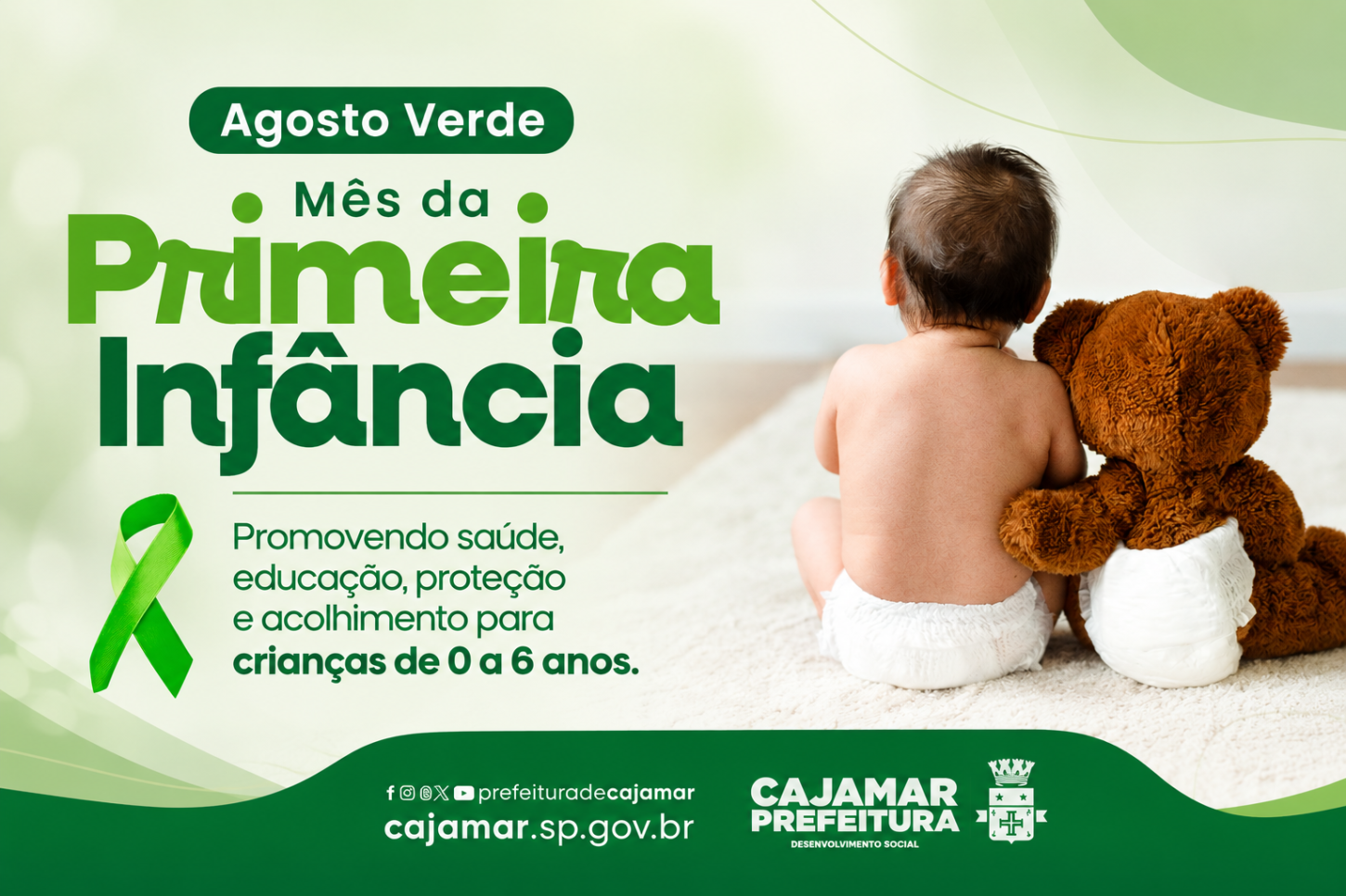 Agosto Verde: Mês da Primeira Infância destaca a importância do cuidado com as crianças